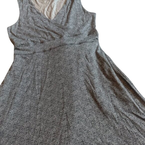 Toad & Co Cue Sleeveless Dress Buffalo Herringbone Print Brown Size Medium NWT - Picture 5 of 13